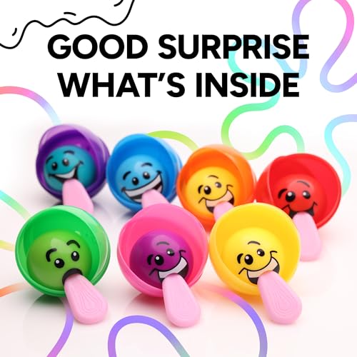 Image of Entervending Empty Colored Round Capsules 2 inch 50 pcs Bulk 7 Colors Capsule for Gumball Machines Plastic Containers 50 mm
