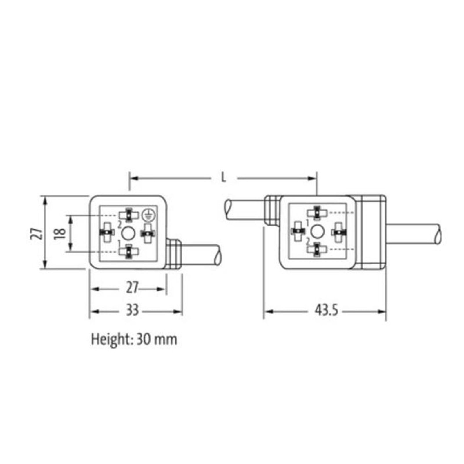 Valvola doppia MSUD da 24 V A-18 mm, 7000-58041-2170150, con cavo da 1,5 m