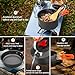 THTYBROS 17pcs Camping Cookware Kit, 0.45Gal Pot, 7inches Pan,0.30Gal Kettle Set with 2 Set Stainless Steel Cups Plates Forks Knives Spoons for Hiking,Camping,Backpacking,Outdoor Cooking and Picnic