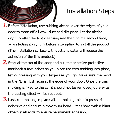 Tintvent Automotive Door Edge Trim Molding Kit With Tape thumb #7