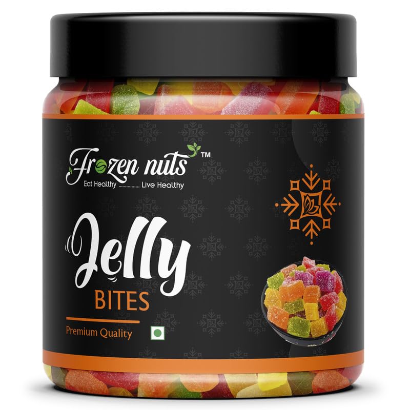 FROZEN NUTS Jelly Bites | Natural and Tasty Sugar Coated Jelly Candy | Sweet and Juicy Jelly Candies Jar Pack-400gram (B0CKQX38L5) Amazon Price History, Amazon Price Tracker