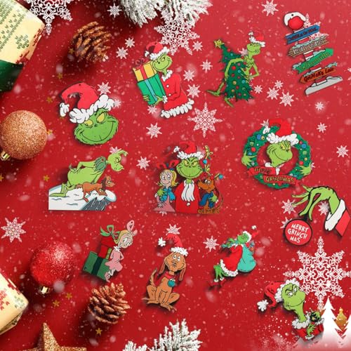 Fabelly 24PCS Christmas Tree Decorations, Christmas Tree Ornaments - Cute Wooden Hanging Ornaments for Christmas Tree - Christmas Decor Indoors Home Party - Image 8