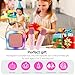 Kids Karaoke Machine for Girls with 2 Wireless Mics, Mini Portable Rechargeable Bluetooth Wireless Karaoke Speaker Kids Toys with RGB Lights, 4 Variable Voice, for 4, 5, 6, 7, 8, 9, 10 +Year Old
