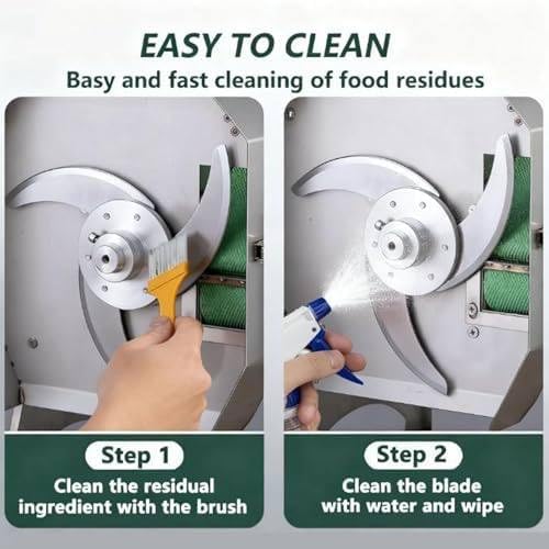 200W Electric Vegetable Cutter - Compact & Efficient Kitchen Gadget for Home & Small Commercial Use, Adjustable Thickness for Mincing Herbs & Vegetables, Easy to Clean