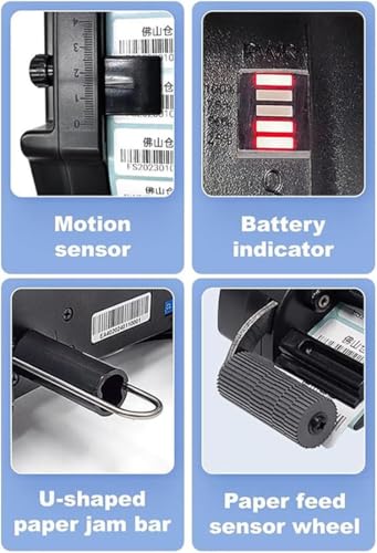 Dispensadora eléctrica de etiquetas inalámbrica con calibración automática para paquetes 2