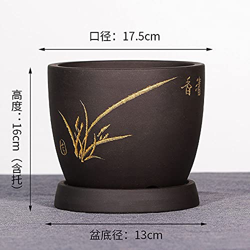Pots de fleurs extérieurs en argile violette de haute qualité