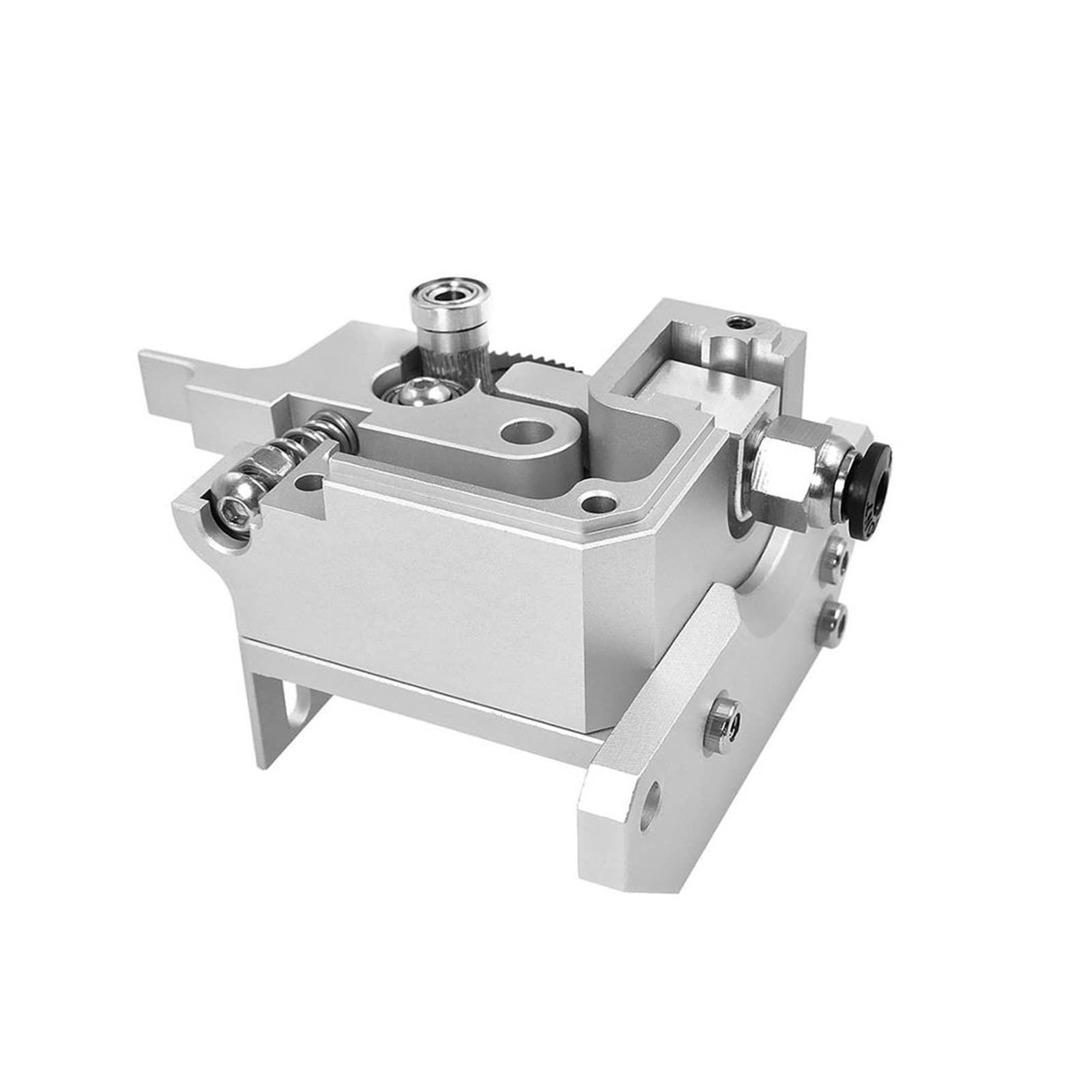 tianwandong Kits completos de extrusor con motor paso a paso Nema 42BYG for montaje de filamento de 1,75 mm, hotend y cabezal J for impresora 3D.(Only Extruder,Silver)