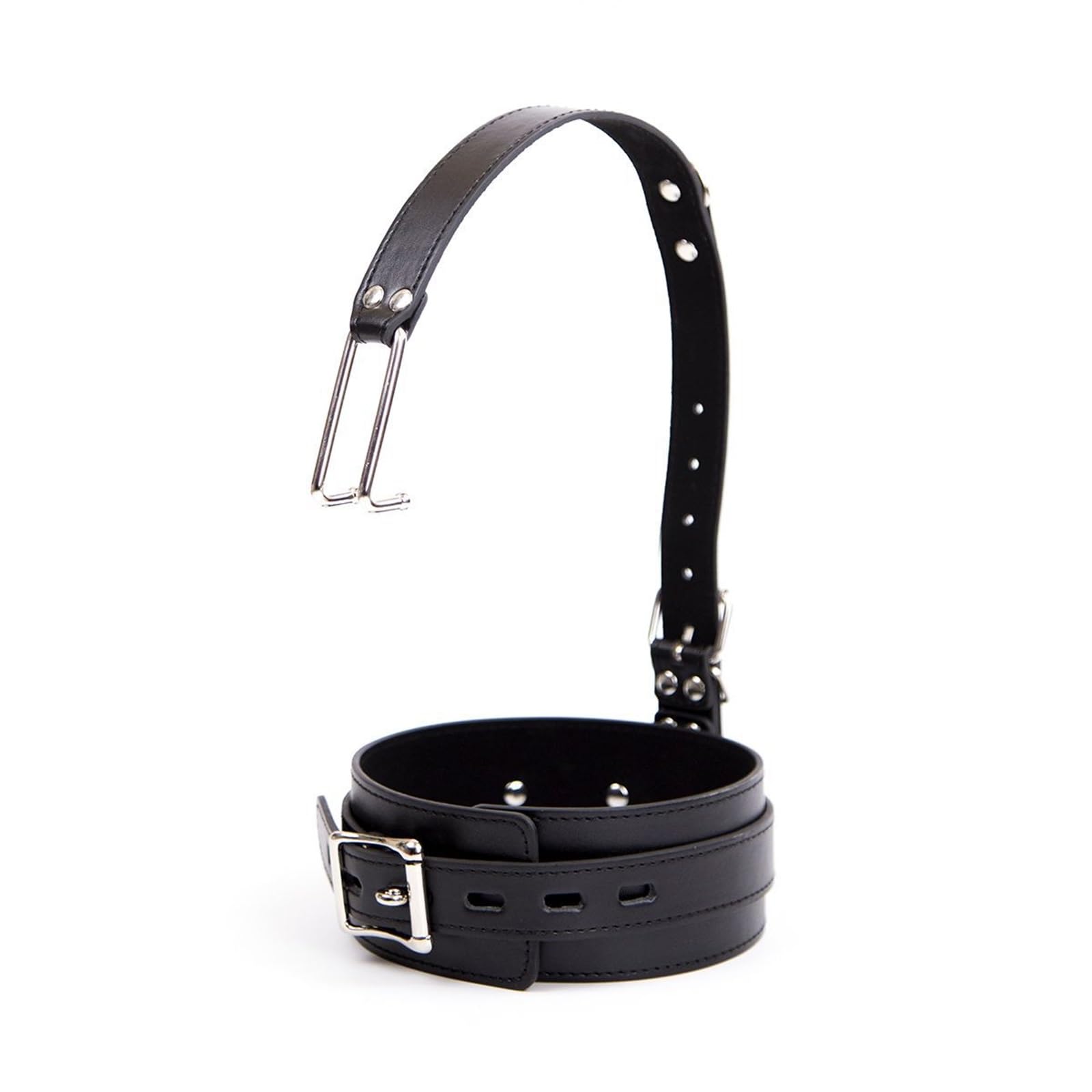 Mordaza De Anillo De Araña De Acero Inoxidable Para Bondage Bdsm,Arnés De Cuero Para La Cabeza Con Gancho Separador Para Nariz Y Boca,Juguetes Sexuales Para Parejas
