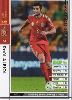 02-03 スペイン代表　3rd ラウール　7番　正規品　当時物　超貴重 Amazon.co.jp: WCCF/13-14/371/スペイン代表/ラウール・アルビオル