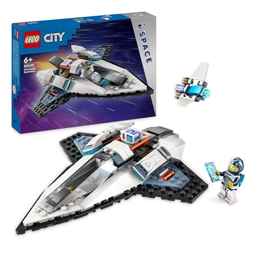 LEGO City Interstellar Spaceship Toy Set, Outer Space Building Toys for 6 Plus Year Old boys, Girls & Kids, With Astronaut Minifigure for Imaginative Play, Birthday Gift Idea 60430