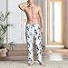 VOSERY Mens Pajama Pants - Fashion Cute Snowman Penguin Print Pjs Sleep Bottoms for Mens Lounge Pants with Pockets