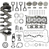 G4KE 2.4 Overhaul Rebuild Kit w/Crankshaft Pistons & Con-Rod Fit for Hyundai Azera Grandeur Santa Sonata Tucson Kia Cadenza Forte Optima Sportage Sorento 2007-2021 G4KE 2.4L Replace#234102G200