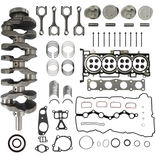 G4KE 2.4 Overhaul Rebuild Kit w/Crankshaft Pistons & Con-Rod Fit for Hyundai Azera Grandeur Santa Sonata Tucson Kia Cadenza Forte Optima Sportage Sorento 2007-2021 G4KE 2.4L Replace#234102G200
