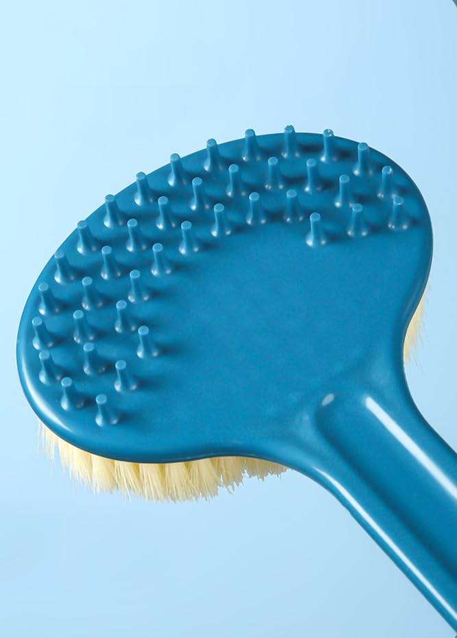 Image of NILKANTH -Back Scrubber for Shower for Men Women Elderly, Bath Brush, Body Brush 14''(Blue)