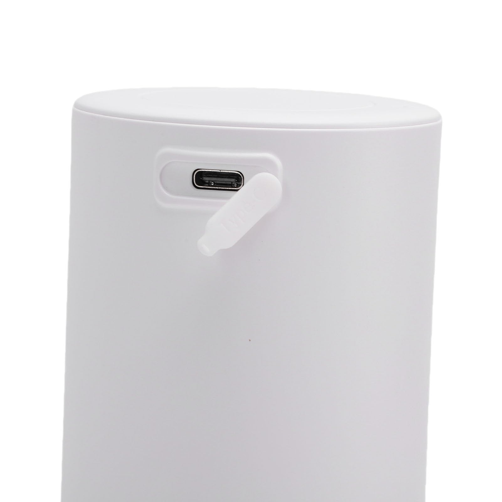 Dispensador automático de jabón espumoso, eléctrico sin Contacto, Recargable por USB, operado por Sensor para Cocina, baño, Material ABS, Capacidad de 320ml, tamaño 211x70mm (Blanca)