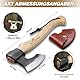 Purple Dragon Beil Axt Outdoor - mit Scheide, Äxte Holz Spalten 40cm Spaltaxt für Holz, Handgeschmiedet Handbeil Kuhfuß, Bushcraft Äxte Holzgriff, Camping Äxte Geschenk für Männer