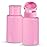 2 Pack Pink Push Down Pump Dispenser - Nail Polish Remover Pump Empty Refillable Bottle Containers for Makeup Remover Micellar Water Facial Toner, 200ml 6.7oz
