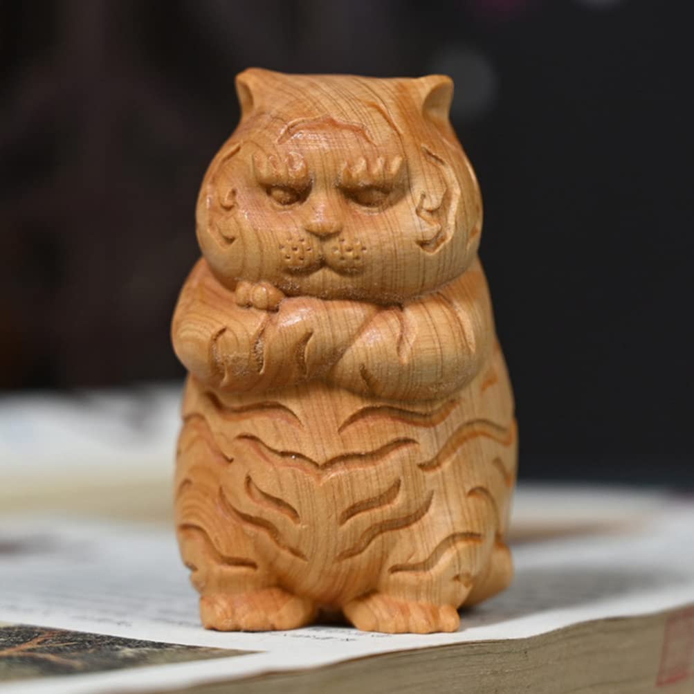 Amazon.co.jp: DECHOUS 干支 置物 虎 寅 2022 縁起 木製 かわいい DIY