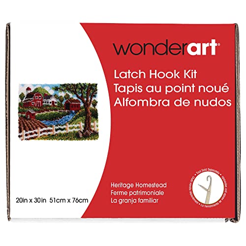 Image of Wonderart Latch Hook Yarn, Classic Heritage Homestead