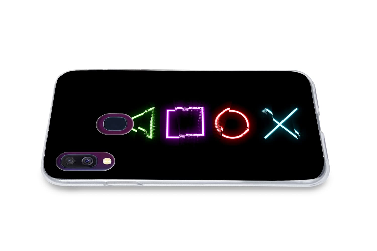 Funda para Samsung Galaxy A40 - Juego - Mando - Neón - Funda de Silicona/Funda Blanda para teléfono móvil
