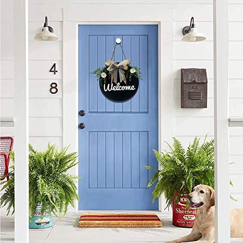 MORROWCAMP Welcome Sign for Front Door, Wooden Outdoor Porch Decor, Farmhouse Sign for Spring Daisy Welcome Wreaths, Round Welcome Door Sign Hanging with a Hook for Home House Wall Decorations - Cosy Home Interiors MORROWCAMP Welcome Sign for Front Door, Wooden Outdoor Porch Decor, Farmhouse Sign for Spring Daisy Welcome Wreaths, Round Welcome Door Sign Hanging with a Hook for Home House Wall Decorations - Image 7