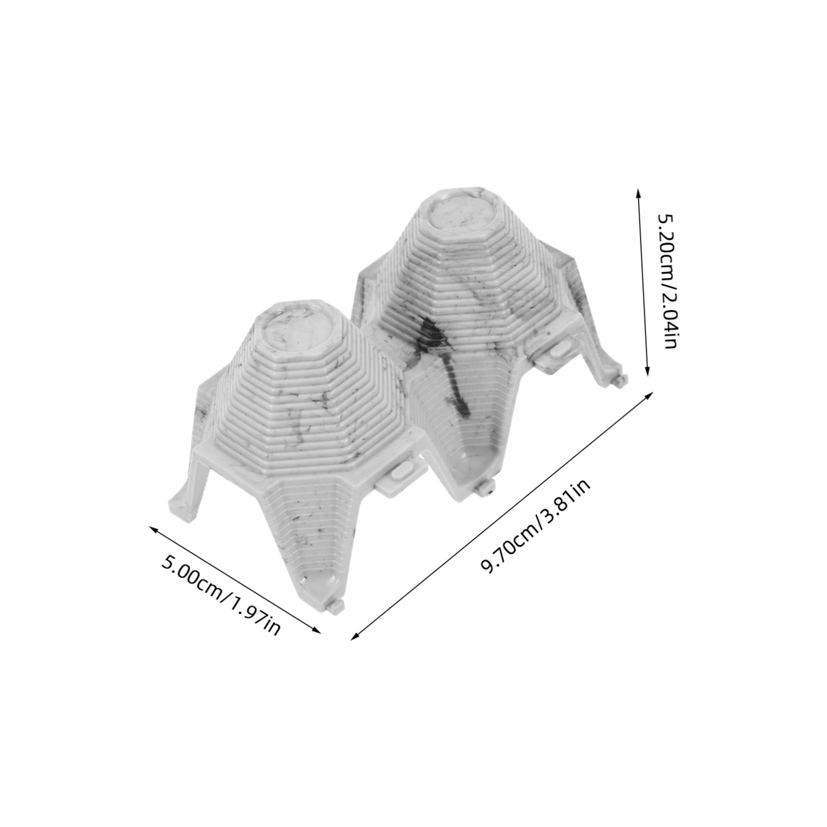 BESTonZON Plastic Reptile Hideouts for Crickets Lizards Versatile Gecko Tank Accessories with Realistic Egg Crate Design Easy Setup Secure Hiding Spots for Reptile Habitat Decor