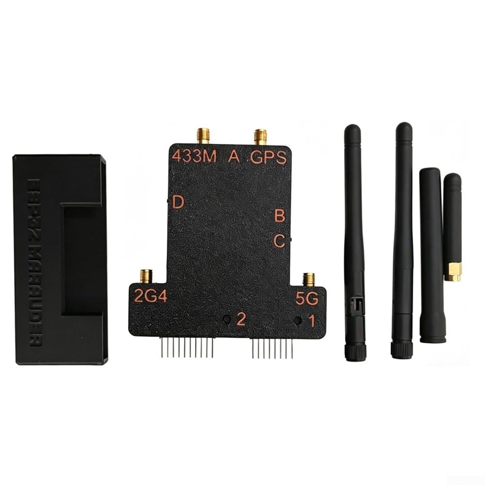 Para esp32-C5 Wi-Fi GPS placa de expansión para Flipper para cero - Módulo RF de 433 MHz con pantalla de 2.8 pulgadas y antena de alta ganancia - Herramienta de depuración para desarrolladores (negro)