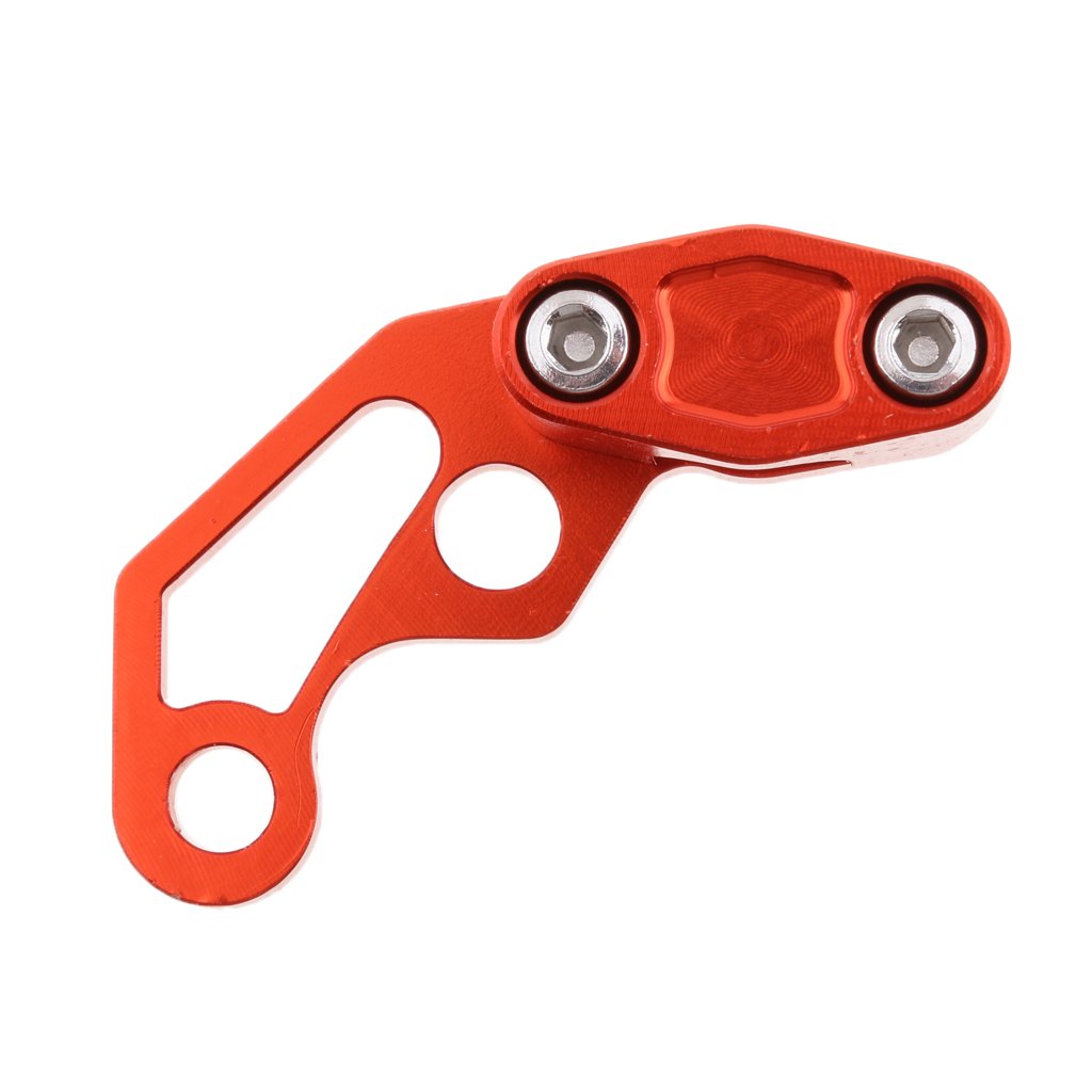 JAZZY PEARLS Motorcycle Motorbike Oil Pipe Cable Line Tube Hose Clamp Clip Orange-image-2