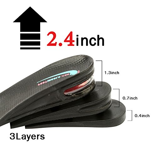 Plantillas elevadoras ajustables para hombres y mujeres miniatura 3