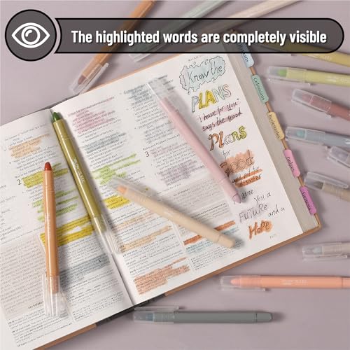 Image of Mr. Pen- No Bleed Gel Highlighters, Soft & Muted Colors, 16 Pack | Bible Highlighters and Pens No Bleed, Bible Markers for Study, Journaling, School Supplies and Accessories
