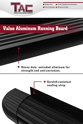 Estribos de aluminio negro para Ford Explorer 2011-2019 miniatura 5