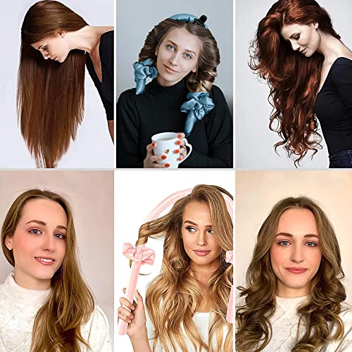Heatless Curler Curls Curling Rod Headband Overnight For Long Hair Curls Waves Cotton No Heat Curling Headband Hair Curler To Sleep Overnight Hair Roller With Scrunchies Hair Clips #TOP3