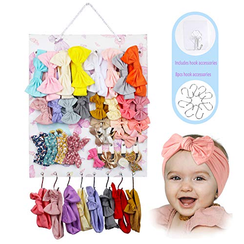 OAOLEER Headband Holder for Girls-Hair Bow Organizer Storage Accessories Home Decor Boutique Gift for Toddler…