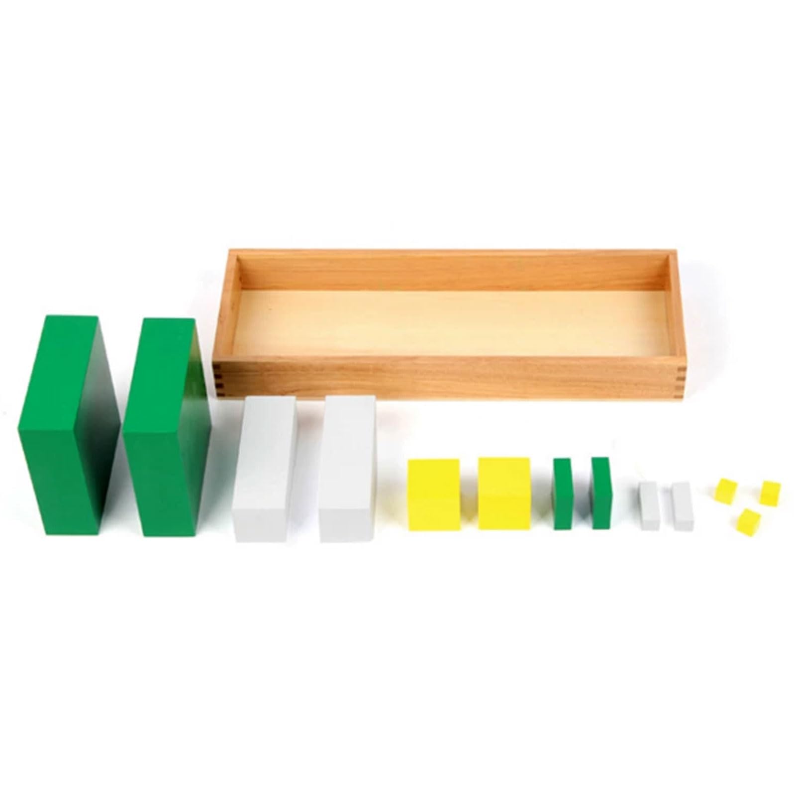 ttnmrc Montessori Binomial Cube & Trinomial Cube Wooden Blocks