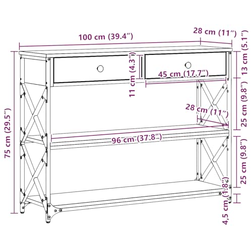 Mesa consola para salón y pasillo estrecho que transforma rincones vacíos 3