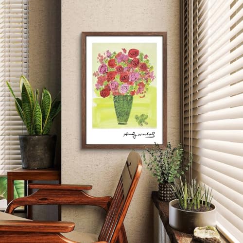 アンディウォーホル ポスター A4 フレーム付き ポスター aoipro (木目調フレーム（23cm×31cm）) [3]