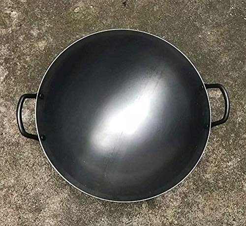 Wok de hierro fundido artesanal con recubrimiento antiadherente 60 cm miniatura 4