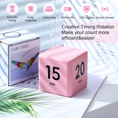 Weewooday Cube Gravity Sensor Flip Timer