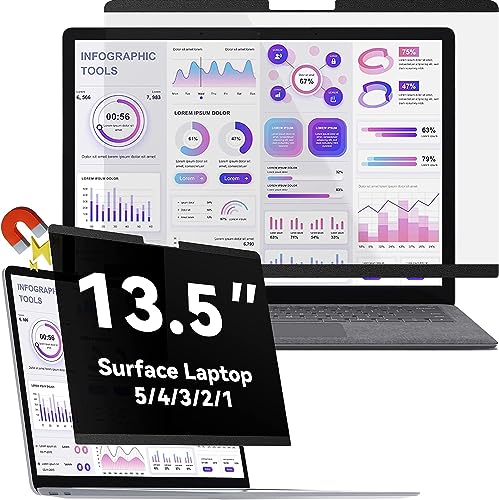 Magnetic Privacy Filter For 13.5 Inch Microsoft Surface Laptop 6/5/4/3 - View #7