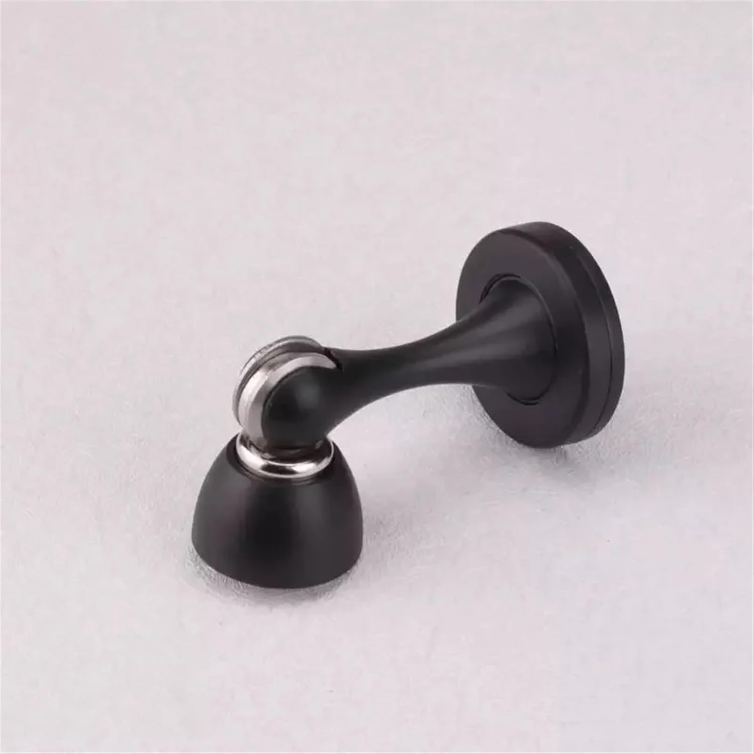 Strong Magnetic Black Gate Zinc Alloy Stoppers Bathroom Door Touches Simple Door Resistances Black Suction Devices 1Pcs image 3