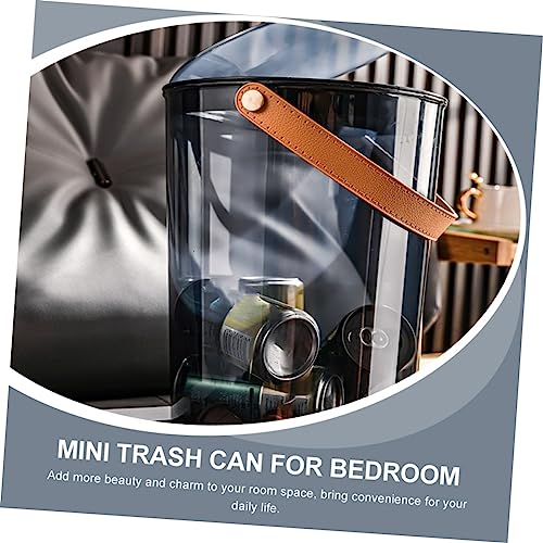 HOOTNEE -abfalleimer Mit Deckel Handlicher Transparenter Müllbehälter Für Büro Und Design Große Kapazität Für Kreative Wohnräume – Bild 6