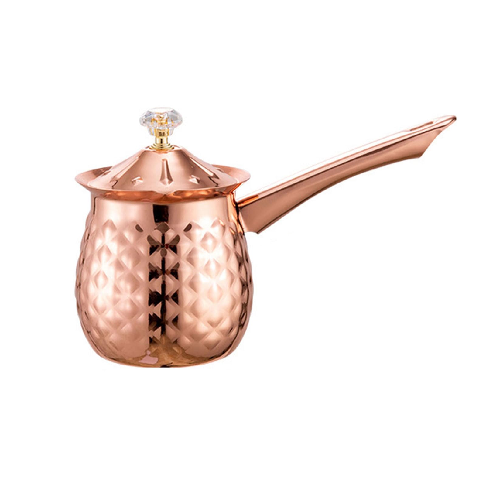 Tsophreniq Coffee Pots Milk Frothing Cup Stainless Steel Pitcher Suitable for Everyday Use Long Handle Pitcher