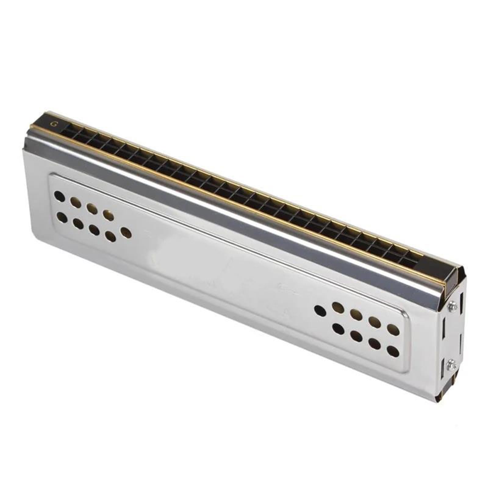 Einsteiger Mundharmonika Professionelle 24-Loch-C-Dur-Doppelseitige Vibrato-Mundharmonika