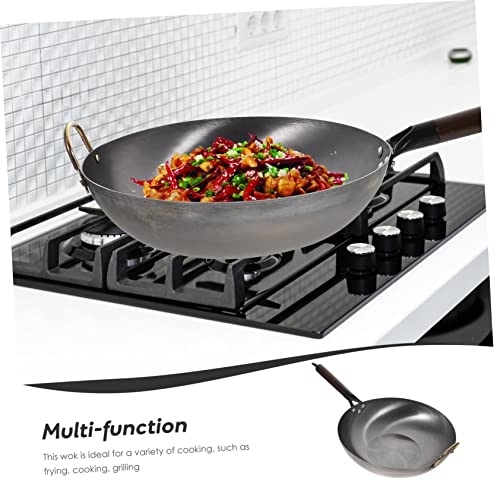 Wok de Hierro LIFKOME Antiadherente con Base Plana miniatura 4