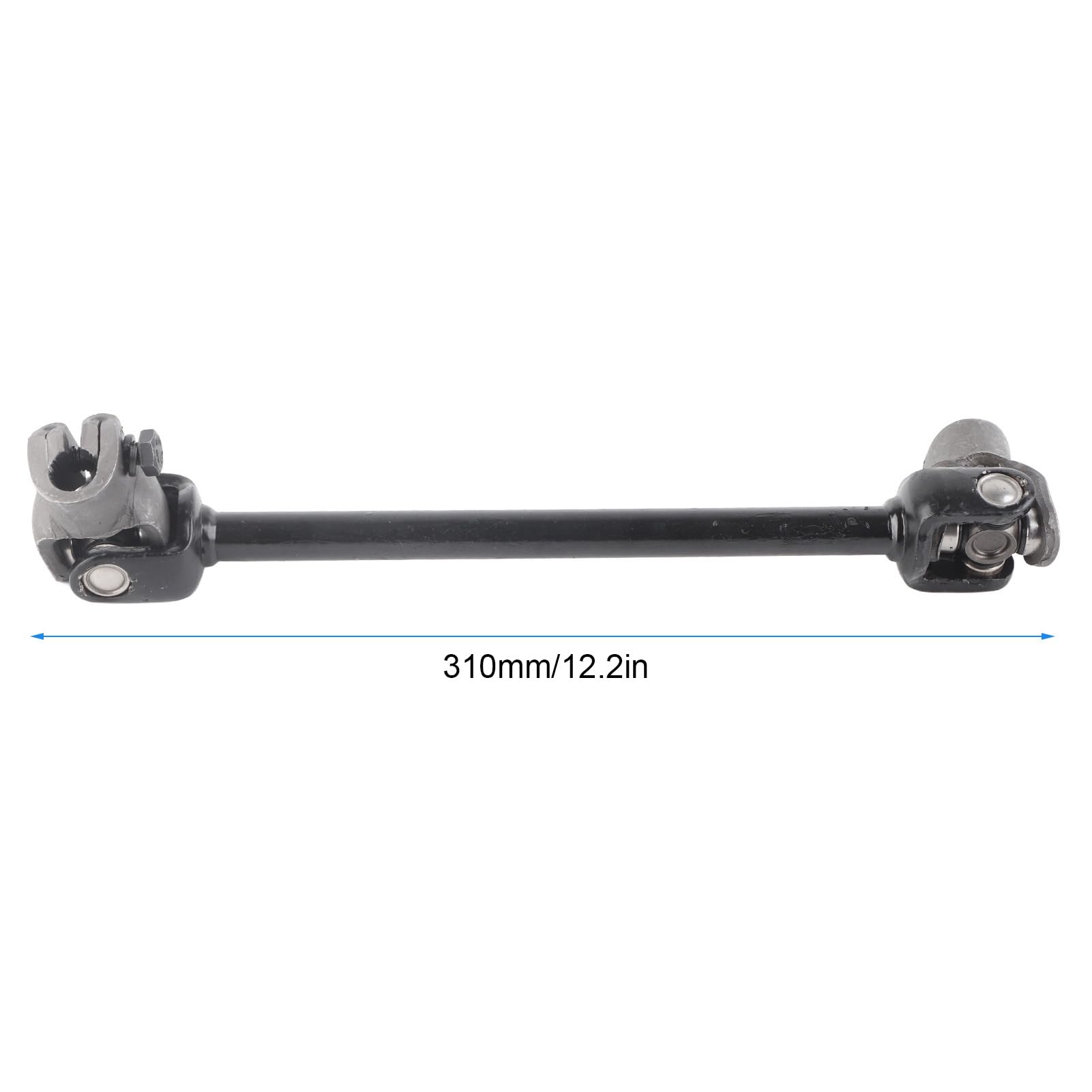 Lenksäulenwelle, 30T 375mm Go Kart Lenkgetriebe Achsschenkelwelle Stahllegierung für 110 125 DIY Go Kart Quad ATV