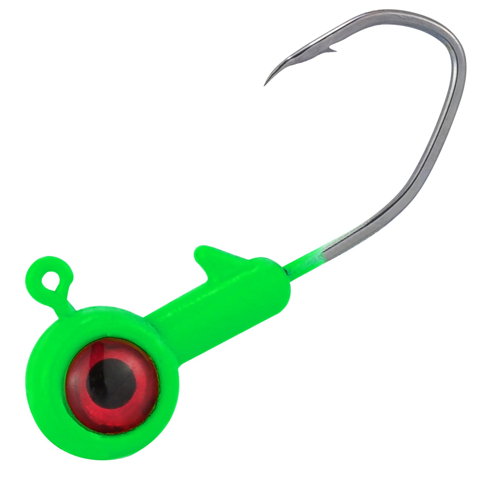 Dr.Fish Crappie Jig 3D Eyes Fishing Jig Head Freshwater Crappie Trout Panfish Hook Bass Fishing Lure 1/32oz 1/16oz 1/8oz