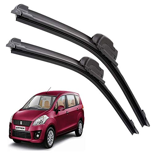 Image of Euro Care Windshield Car Wiper Blades Compatibility With Maruti Suzuki Ertiga Old (Model : 2012-2017) - Set of 2Pc (D-21,P-14)