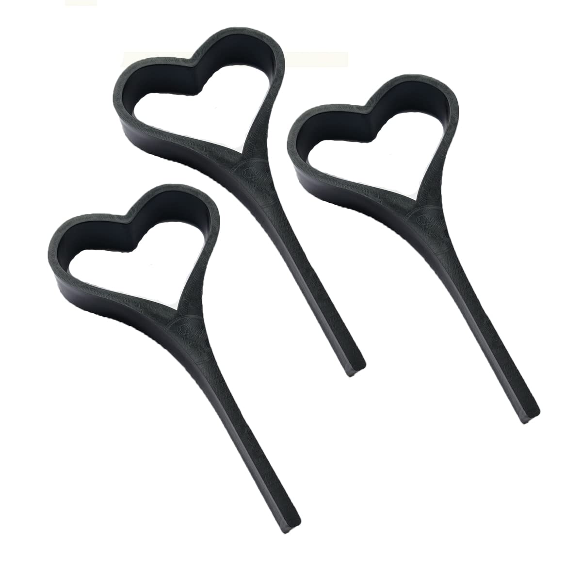 Dhruti Kitchen Equipments Super Quality Plastic Cutlet Mould Heart Shape Set of 3