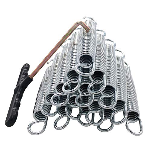 ZhenT Trampoline Springs Stainless Steel 6.5 Inch Trampoline Replacement Parts,Weather-Resistant Trampoline Accessories Kit with Trampoline Spring Tool for Skywalker, JumpKing, Upperbounce, Skybound