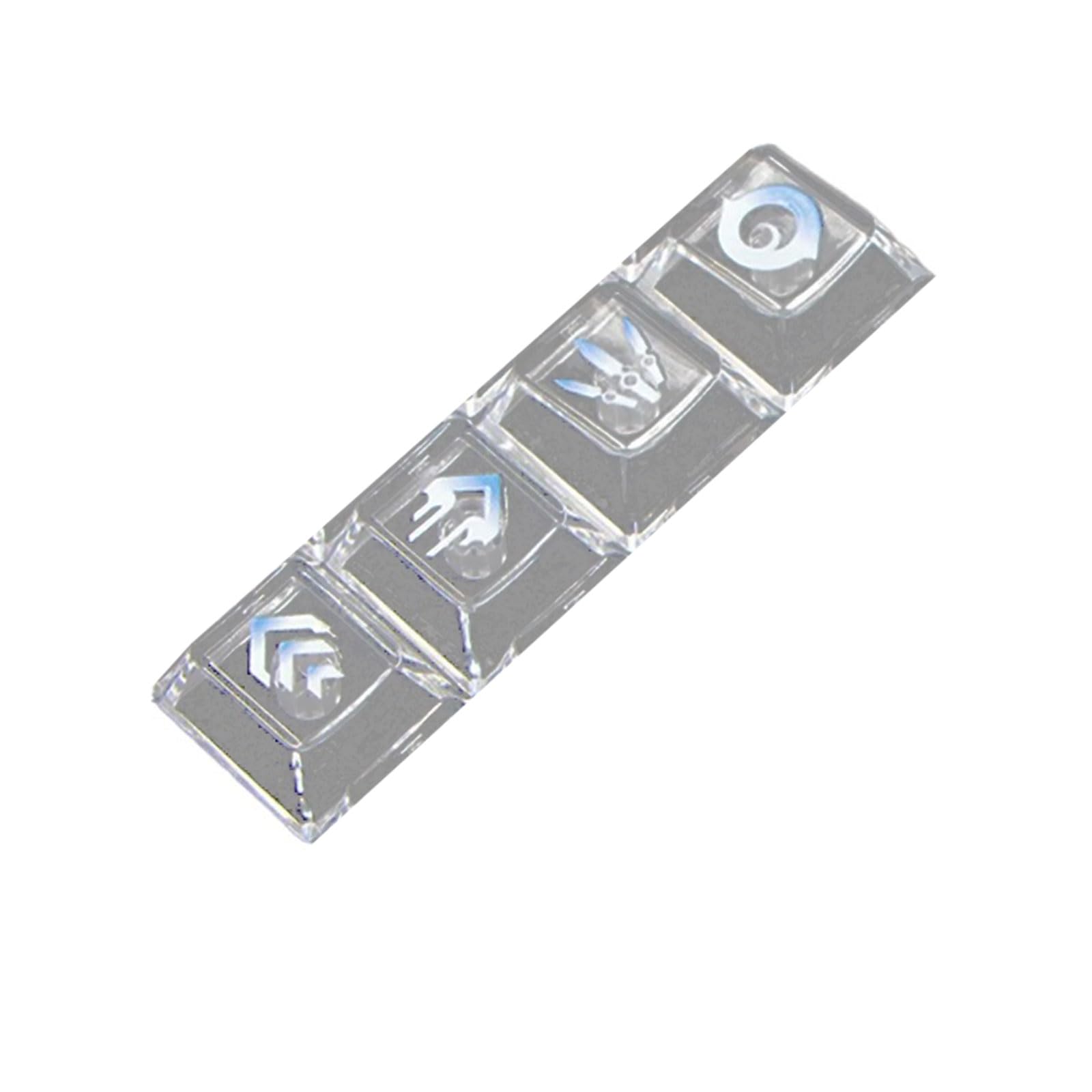 Hsioluted Translucent Keyboards Keycaps Brighter Backlights Enhancement and X Stems Wide Compatibility for Mechanical Keyboards Original Height Translucent Keycaps